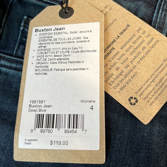 Prana Buxton Jean Deep Blue - Picture 10 of 10